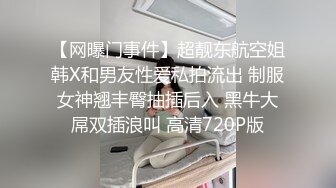 【网曝门事件】超靓东航空姐韩X和男友性爱私拍流出 制服女神翘丰臀抽插后入 黑牛大屌双插浪叫 高清720P版